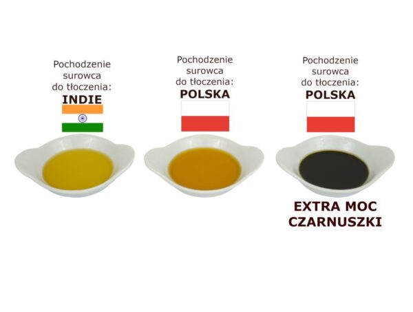 Kolory Czarnuszki Inie, Polska oraz EXTRA MOC