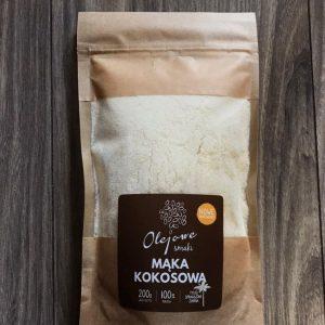 Z natury bezglutenowa mąka Kokosowa Olejowe Smaki znakomita na zimno i do pieczenia