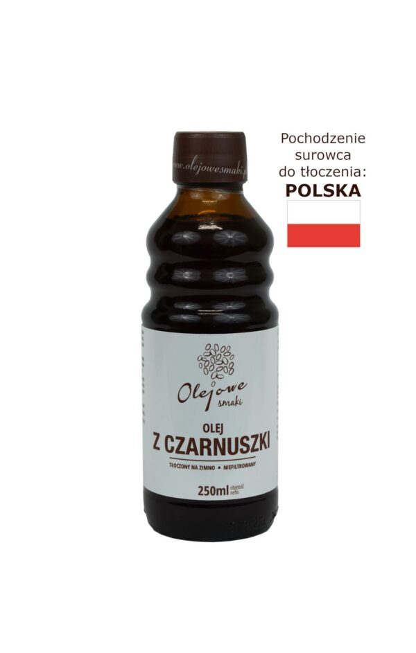 Olej z Czarnuszki 250ml OlejoweSmaki.pl